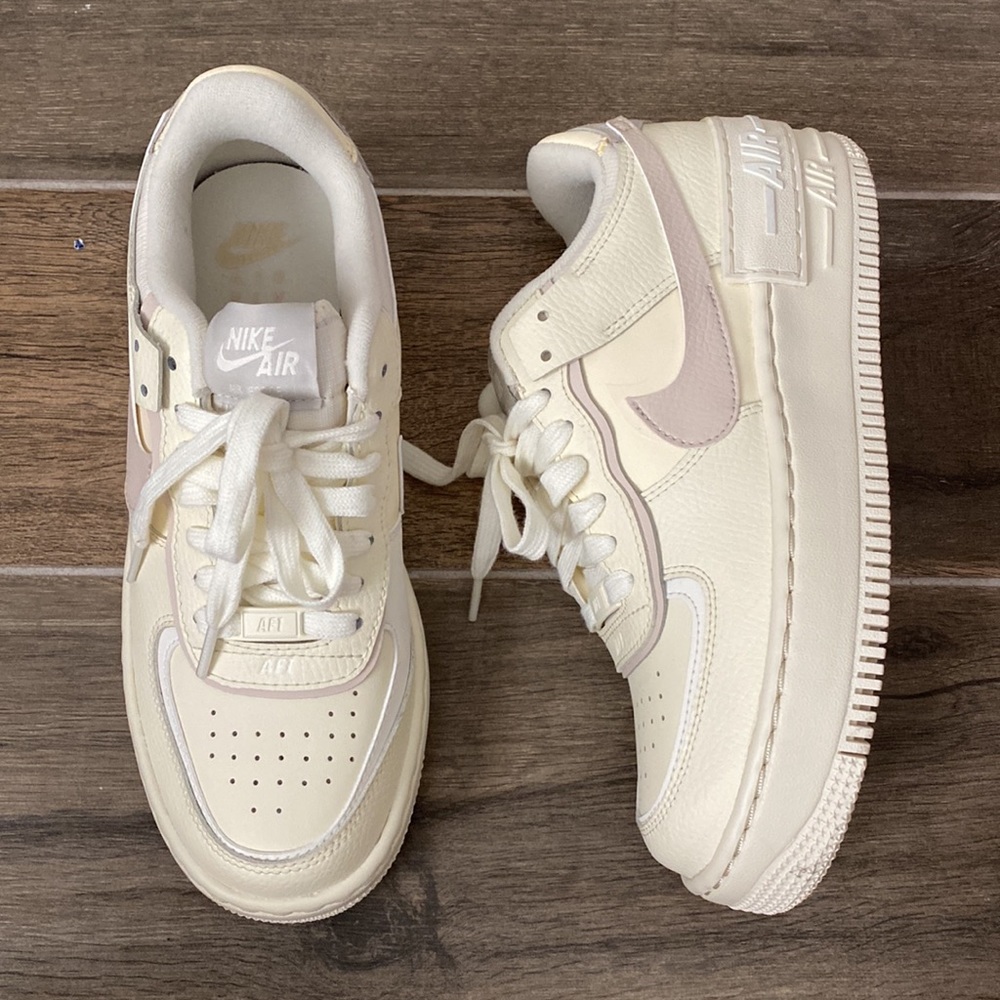 NEW Nike Air Force 1 Low Shadow Coconut Milk Sneakers Size 7.5